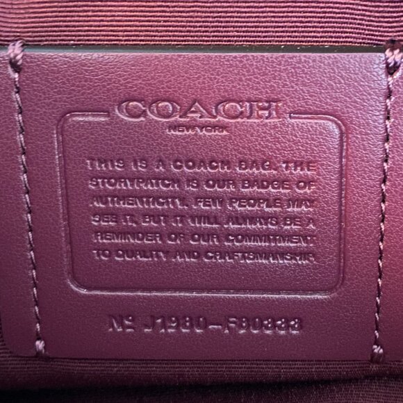 COACH MIA METALLIC BERRY CROSSBODY BAG !NWT! - Picture 7 of 11